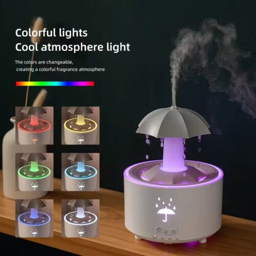 50% Sale Off Today Umbrella Rain Cloud Humidifier with Aroma – Aromatherapy Air Diffuser